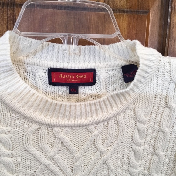 Austin Reed raised knit sweater, XXL, NWOT, wool/cotton blend, - Picture 2 of 3